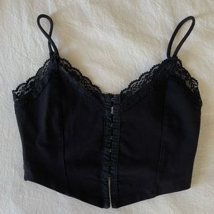 Garage lace trim corset